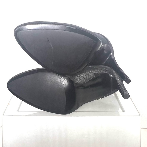 Zara Women’s Metallic Heel Ankle Boots Size 7.5 NWOT - Picture 6 of 9